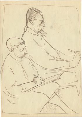 Кокорин Анатолий Владимирович. Шарж на М. Куприянова и Цейтлина